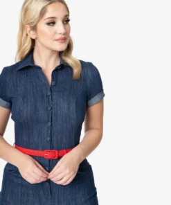 Unique Vintage Patsy Blue Denim Romper 9 Unique Vintage Patsy Blue Denim Romper