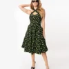Unique Vintage Rita Green Bats Dress 1 Unique Vintage Rita Green Bats Dress