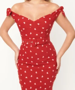Unique Vintage Connie Heart Wiggle Dress 11 Unique Vintage Connie Heart Wiggle Dress