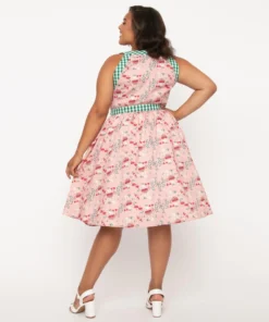 Unique Vintage Maxine Mushroom Dress