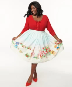 Unique Vintage X Strawberry Shortcake Garden Party Skirt
