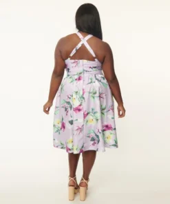 Unique Vintage Floral Lombard Dress