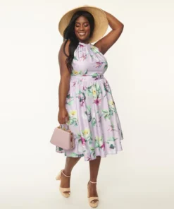 Unique Vintage Floral Lombard Dress