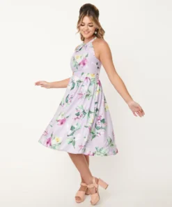 Unique Vintage Floral Lombard Dress