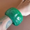 Bow & Crossbones Chunky Carved Cactus Bangle Accessories