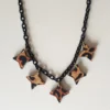 Bow & Crossbones Lola Star Necklace - Leopard Accessories 2 Bow & Crossbones Lola Star Necklace - Leopard Accessories