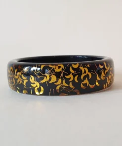 Bow & Crossbones Billie Lucite Confetti Bracelet - Black Russian Accessories