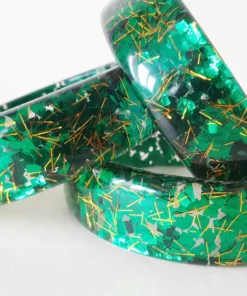 Accessories Bow & Crossbones Billie Lucite Confetti Bracelet - Mojito