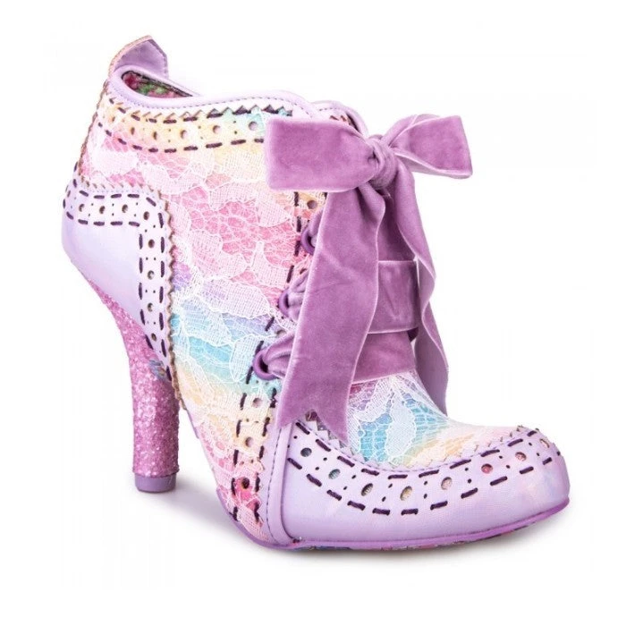 Irregular Choice Abigail's 3rd Party Shoes - Pink Pastel Rainbow 3 Irregular Choice Abigail's 3rd Party Shoes - Pink Pastel Rainbow