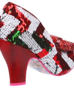 Irregular Choice Nick Of Time Shoes - Red & White 9 Irregular Choice Nick Of Time Shoes - Red & White