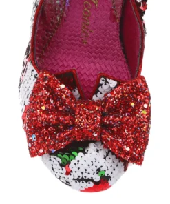 Irregular Choice Nick Of Time Shoes - Red & White 11 Irregular Choice Nick Of Time Shoes - Red & White