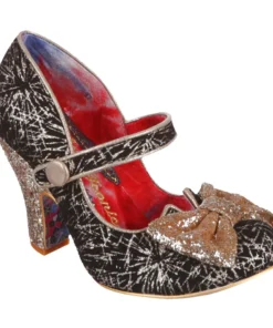 Irregular Choice Fancy That Shoes - Blk/Gold