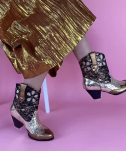 Irregular Choice Pollywood Boots - Bronze