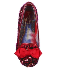 Irregular Choice Kanjanka Shoes - Red Sequins