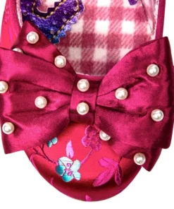 Irregular Choice Snow Drop Shoes - Red/Burgundy