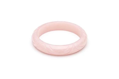 Splendette Midi Pale Peach Fakelite Bangle 3 Splendette Midi Pale Peach Fakelite Bangle