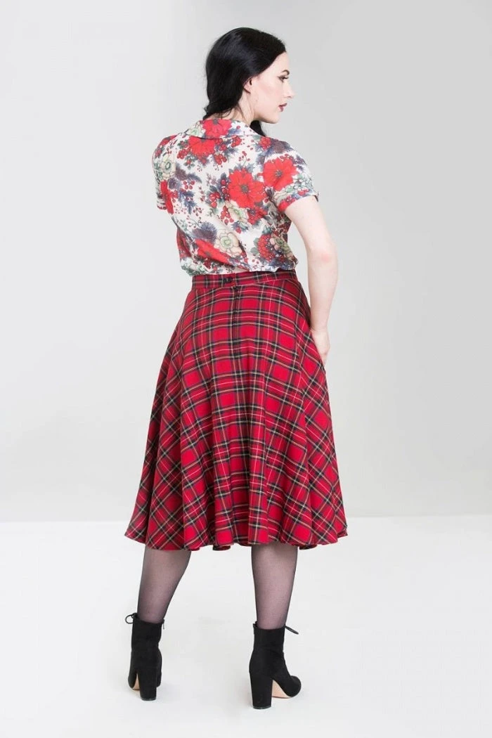Hell Bunny Irvine Tartan Swing Skirt 4 Hell Bunny Irvine Tartan Swing Skirt