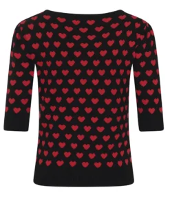 Collectif Chrissie Heart Knitted Top 9 Collectif Chrissie Heart Knitted Top