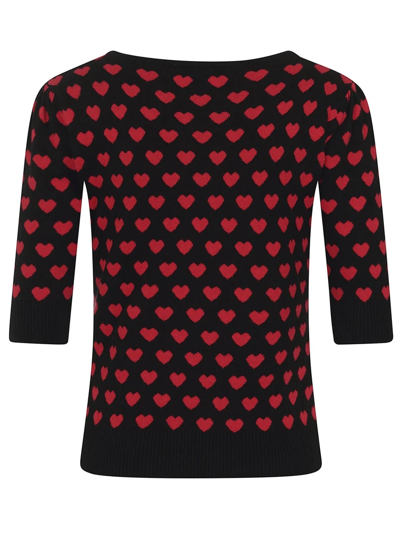 Collectif Chrissie Heart Knitted Top 5 Collectif Chrissie Heart Knitted Top