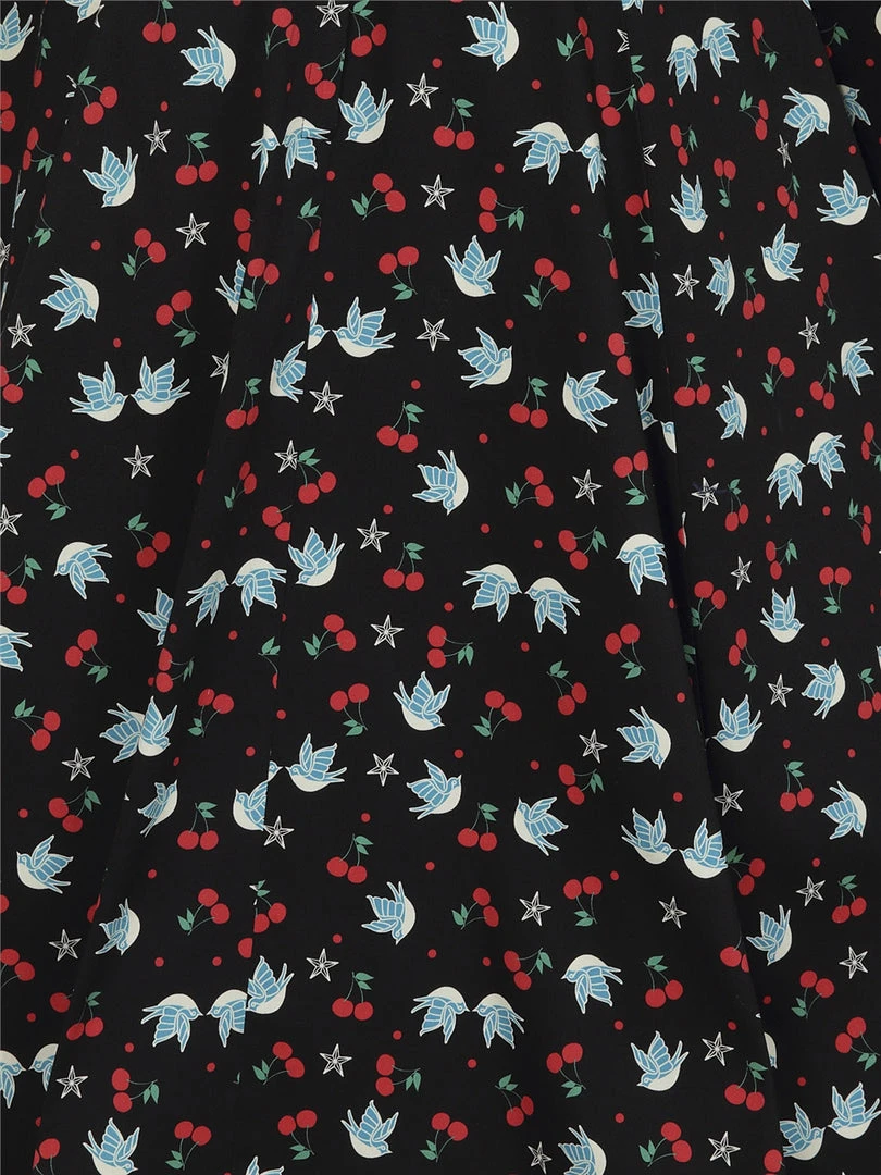 Collectif Meg Swallows & Cherries Swing Dress 7 Collectif Meg Swallows & Cherries Swing Dress
