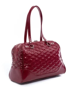 Lux De Ville Temptress Tote Medium - Red Crinkle Patent