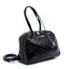 Lux De Ville Temptress Tote Medium - Black Crinkle Patent