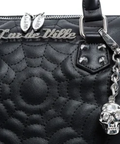 Lux De Ville Maltese Medium Tote - Black Matte