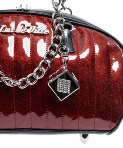 Lux De Ville Roulette Tote - Black & Red Rum Sparkle