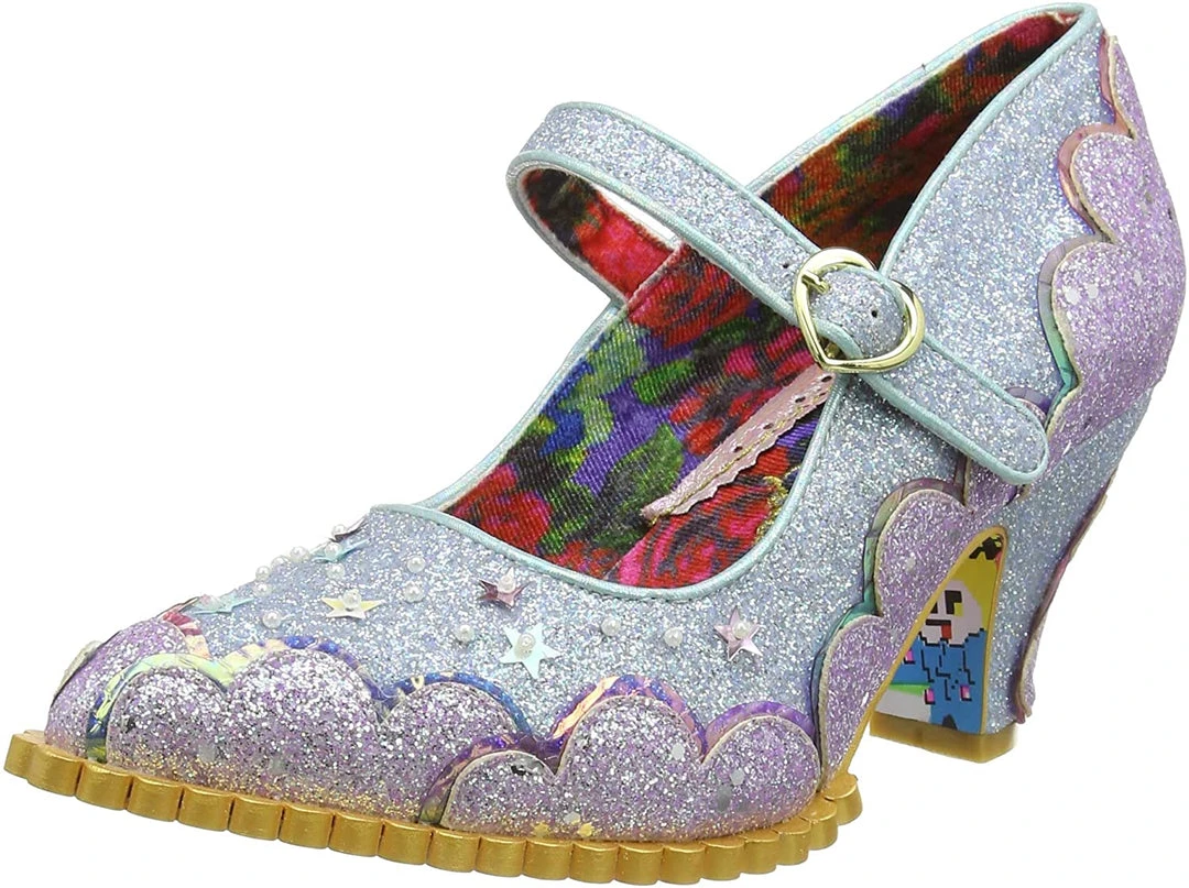 Irregular Choice Shortie Bread Shoes - Lavender & Blue 3 Irregular Choice Shortie Bread Shoes - Lavender & Blue
