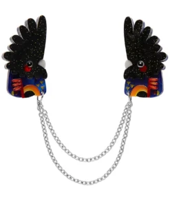 Erstwilder X Pete Cromer The Rare Red-Tail Cockatoo Cardigan Clips