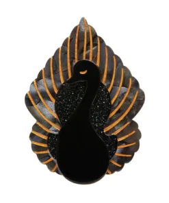 Erstwilder Art Nouveau Ailes Noires Brooch