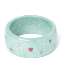 Splendette Valentine's Baby Doll Starburst Bangle Extra Wide - Duchess
