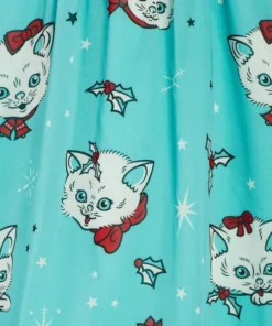 Sourpuss Clothing Sourpuss Christmas Kitties Cream Puff Dress