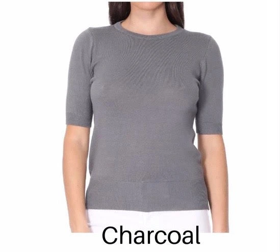 Tops MAK Short Sleeved Crewneck Sweater - Various Colours 6 Tops MAK Short Sleeved Crewneck Sweater - Various Colours