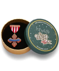 Erstwilder X The Wizard Of Oz Medal Of Bravery Brooch 7 Erstwilder X The Wizard Of Oz Medal Of Bravery Brooch