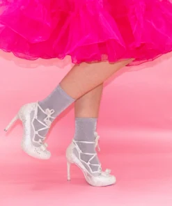 Irregular Choice Velvet Rope Shoes - White