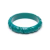 Splendette Midi Jade Green Heavy Carve Fakelite Bangle