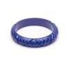 Splendette Midi Indigo Heavy Carve Fakelite Bangle