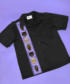 The Oblong Box Shop Halloween Treats Button Down Shirt