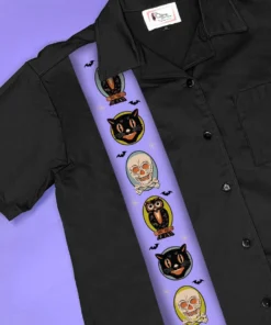 The Oblong Box Shop Halloween Treats Button Down Shirt