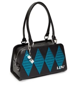 Lux De Ville High Roller Handbag - Black Matte With Endless Sea Sparkle