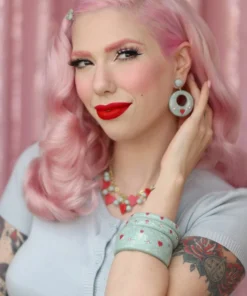 Splendette Valentine's Baby Doll Starburst Earrings