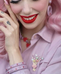 Splendette Valentine's Poppet Starburst Earrings