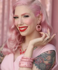 Splendette Valentine's Sweet Cheeks Starburst Bangle Midi