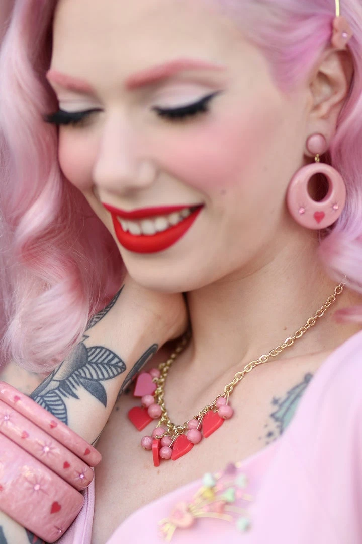 Splendette Valentine's Sweet Cheeks Heart Necklace 4 Splendette Valentine's Sweet Cheeks Heart Necklace