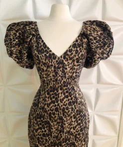 Rebel Love Clothing Rebel Love Wild Winona Puff Sleeve Pencil Dress