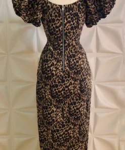 Rebel Love Clothing Rebel Love Wild Winona Puff Sleeve Pencil Dress