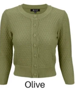 MAK Cropped Crew Neck Cardigan (Various Colours) Tops 14 MAK Cropped Crew Neck Cardigan (Various Colours) Tops