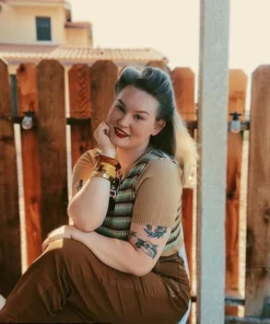 Star Struck Clothing 1940s Repro Sweater - Tan