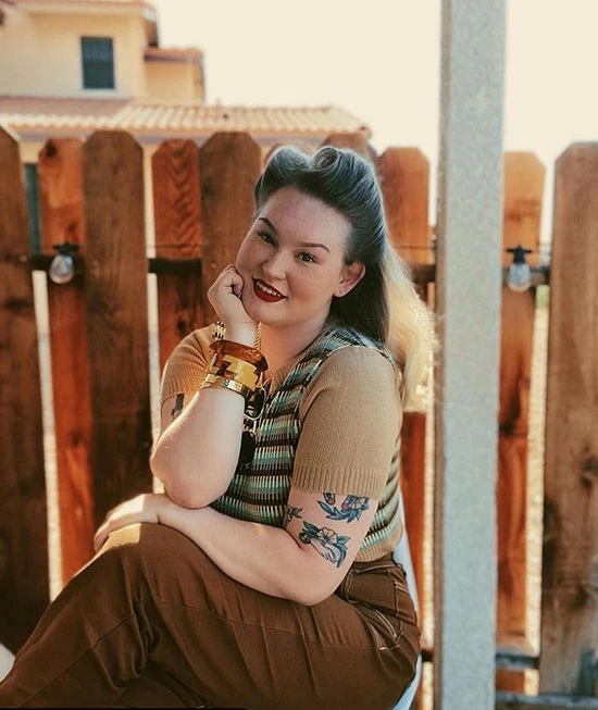 Star Struck Clothing 1940s Repro Sweater - Tan 3 Star Struck Clothing 1940s Repro Sweater - Tan